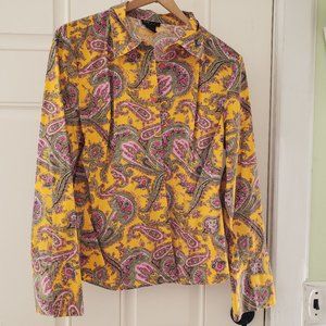 Colorful Grace Element Shirt with pink cuff buttons